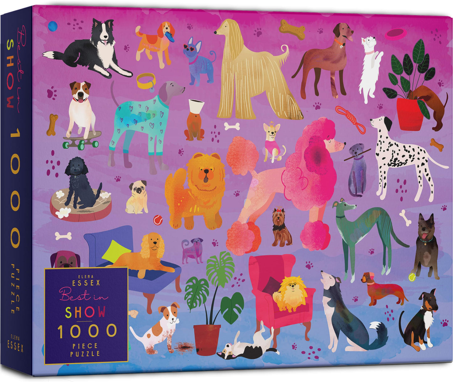 Elena Essex Puzzles for Adults 1000 Pieces – Best in Show Dog Jigsaw Puzzle (20x28 inches)