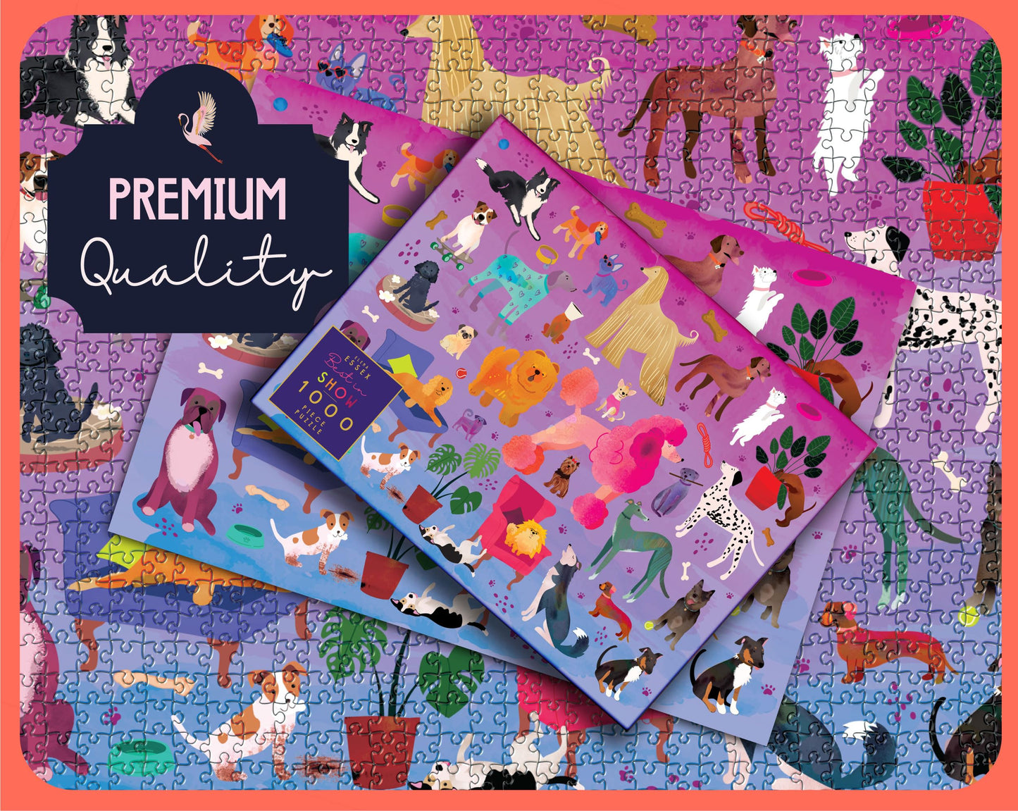 Elena Essex Puzzles for Adults 1000 Pieces – Best in Show Dog Jigsaw Puzzle (20x28 inches)