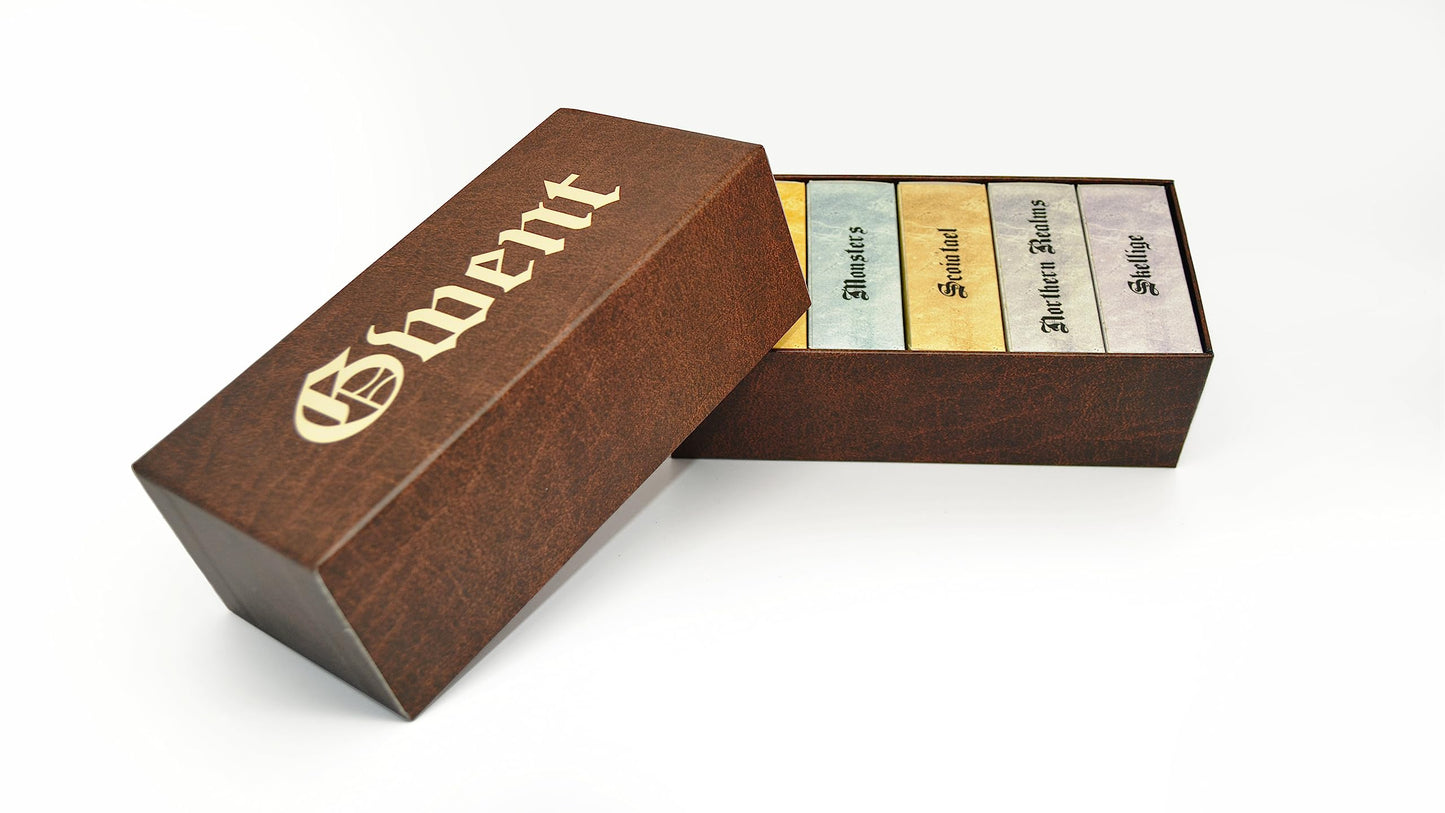 Elevated Essentials Gwent Cards Full Deck Set – 501 Premium Blue Core Cards with All DLC Expansions + Storage Box