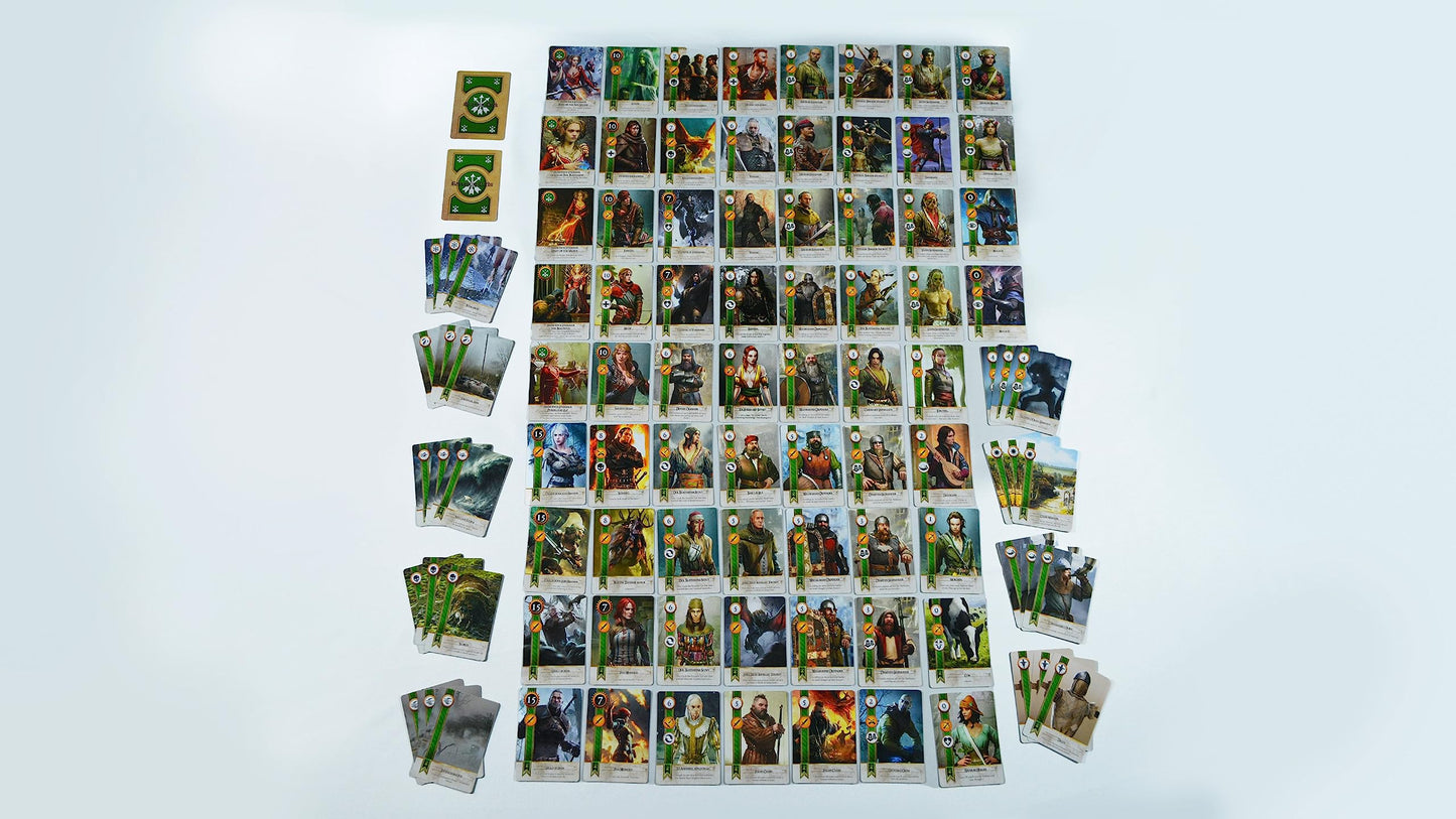 Elevated Essentials Gwent Cards Full Deck Set – 501 Premium Blue Core Cards with All DLC Expansions + Storage Box