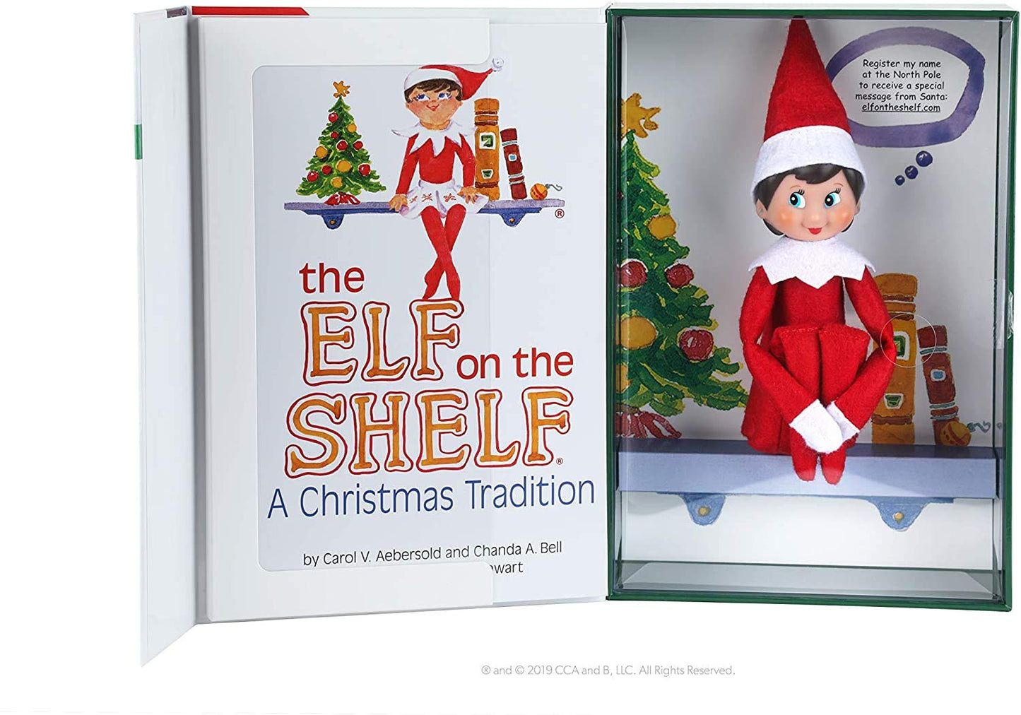 The Elf on the Shelf: Blue-Eyed Girl North Pole Pixie-Elf Box Set + Elf Story DVD – Multi-Item Christmas Tradition