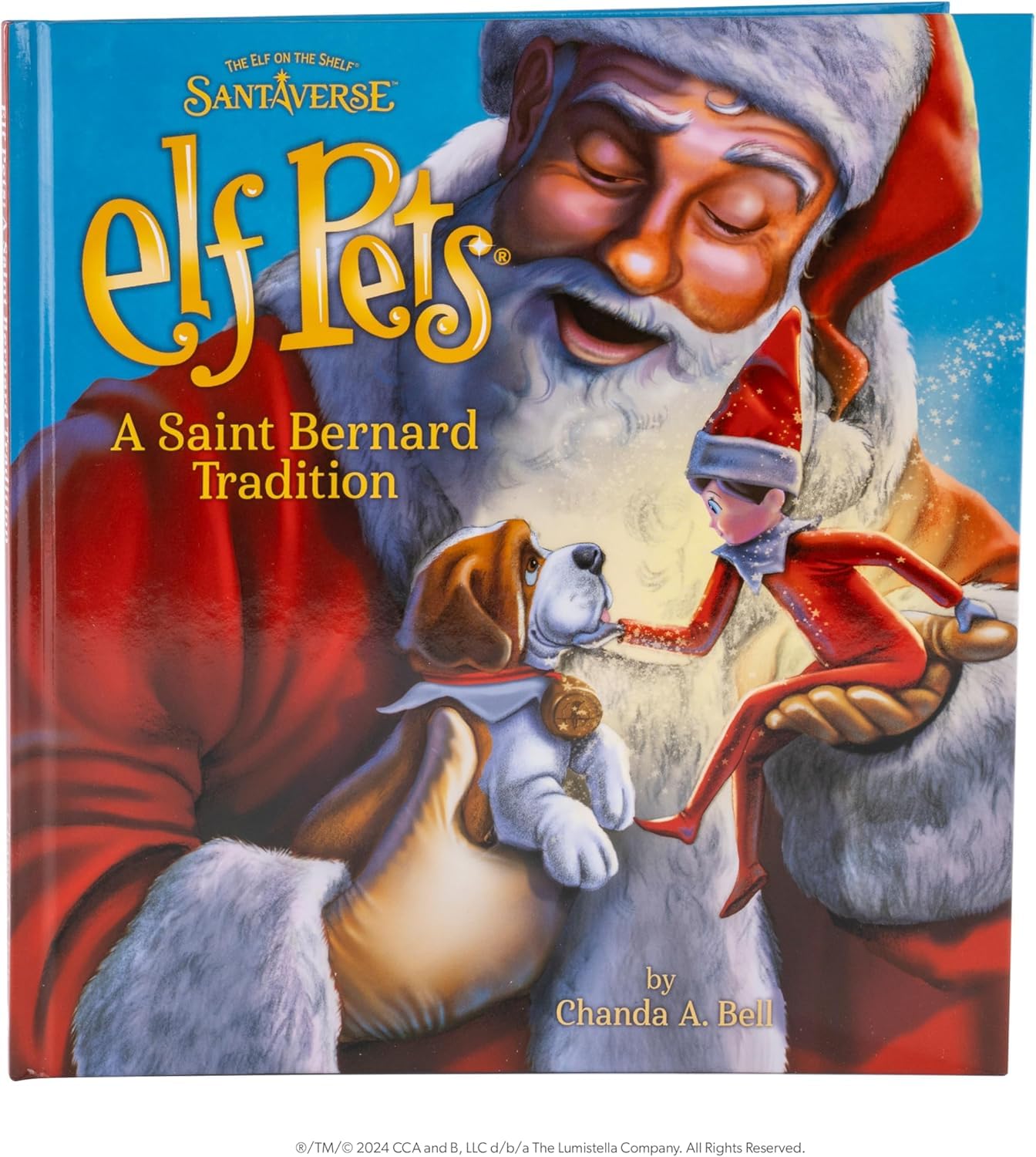 Elf Pets Saint Bernard Bundle by The Elf on the Shelf — Tradition Storybook & Claus Couture Sweater