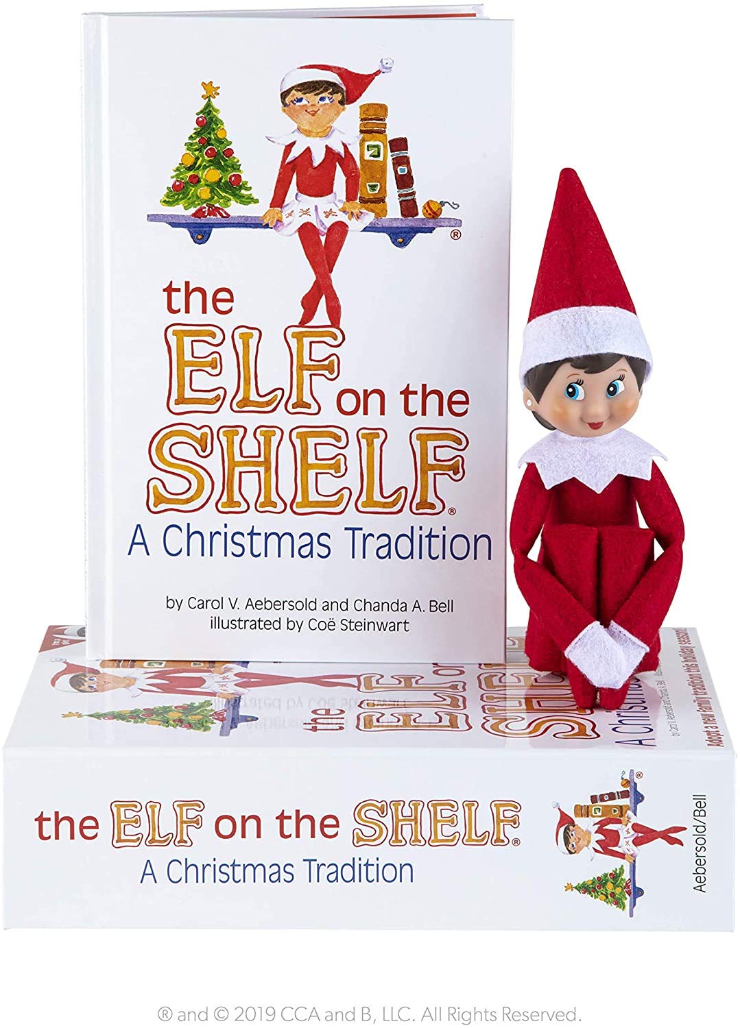 The Elf on the Shelf: Blue-Eyed Girl North Pole Pixie-Elf Box Set + Elf Story DVD – Multi-Item Christmas Tradition