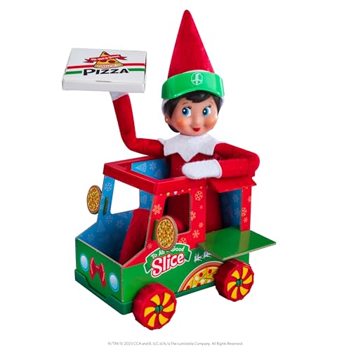 The Elf on the Shelf Polar Props: Polar Pizza Truck & Elf Scene Accessories