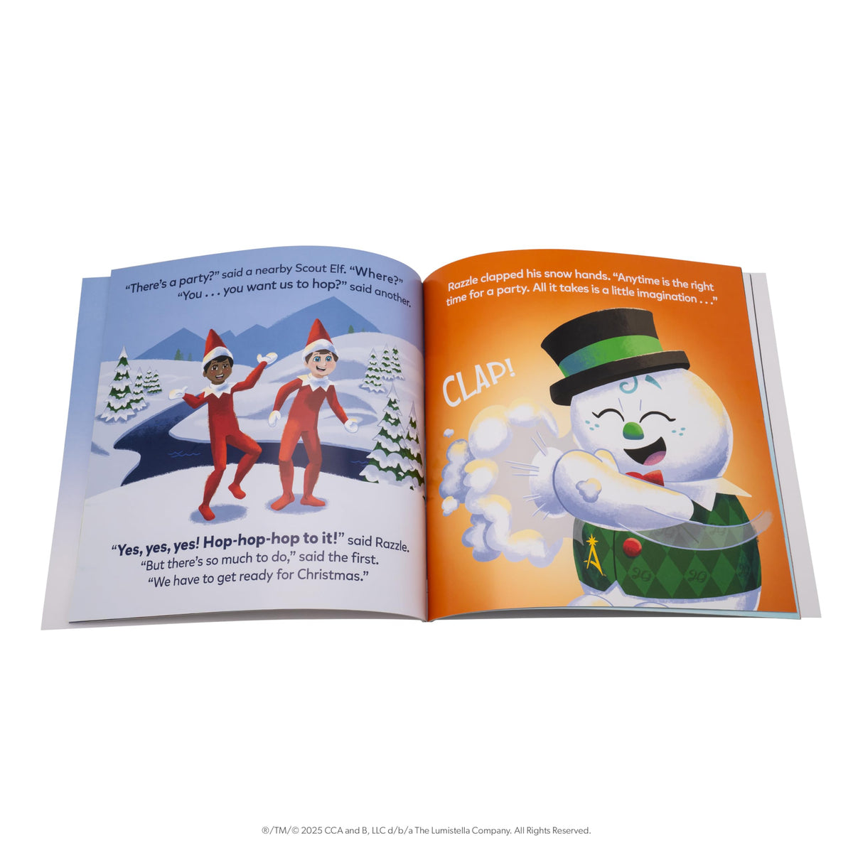 The Elf on the Shelf Santaverse Razzle the Snowman Plush & Book – 2025 Collector's Edition