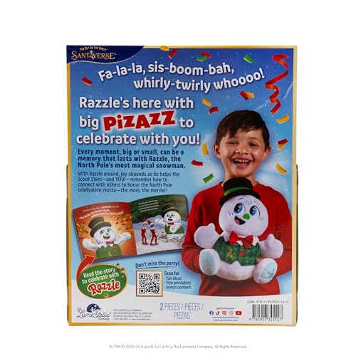 The Elf on the Shelf Santaverse Razzle the Snowman Plush & Book – 2025 Collector's Edition