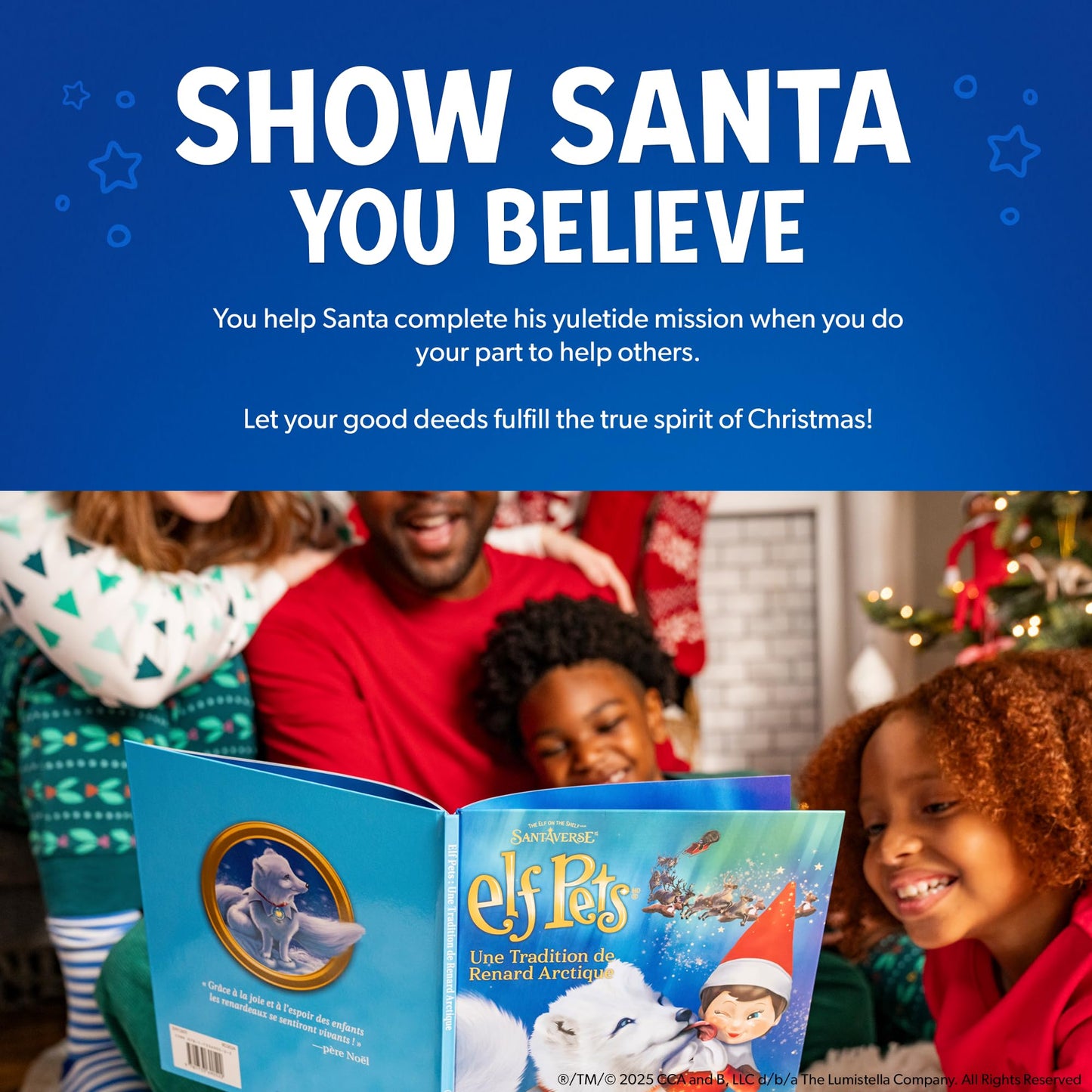 Elf Pets Arctic Fox Tradition | Huggable Elf Pet with Storybook, Snow Globe Charm & Adoption Certificate | The Elf on the Shelf