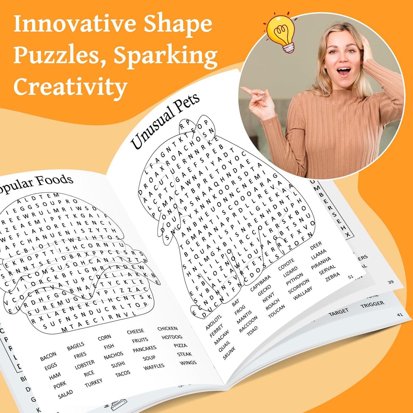 Elfew 8000+ Large Print Word Search 6-Pack — 330+ Themes & Shaped Puzzles