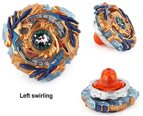 Elfnico Bey Burst Top Battle Set — 4 Spinning Tops, 2 Launchers, Winder & Portable Storage Box