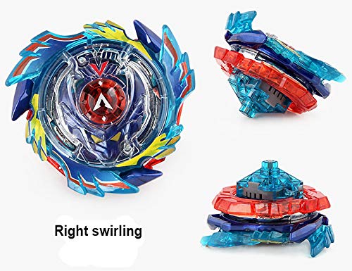Elfnico Bey Burst Top Battle Set — 4 Spinning Tops, 2 Launchers, Winder & Portable Storage Box