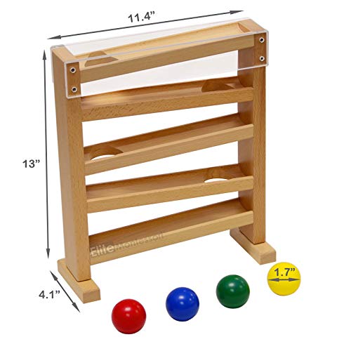 Elite Montessori Ball Tracker – Wooden Color Ball Tracking Toy for Early Learning