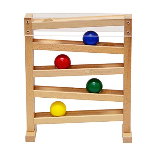 Elite Montessori Ball Tracker – Wooden Color Ball Tracking Toy for Early Learning