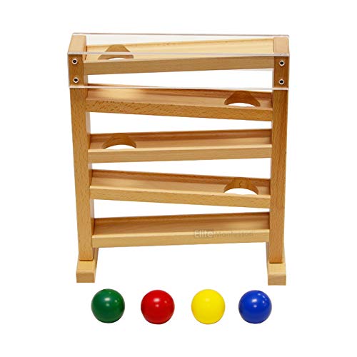 Elite Montessori Ball Tracker – Wooden Color Ball Tracking Toy for Early Learning