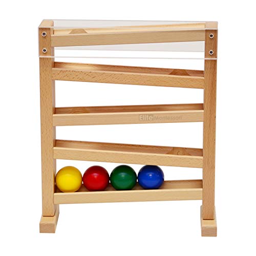 Elite Montessori Ball Tracker – Wooden Color Ball Tracking Toy for Early Learning