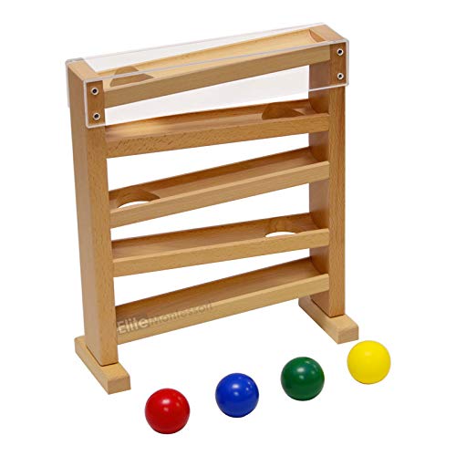 Elite Montessori Ball Tracker – Wooden Color Ball Tracking Toy for Early Learning