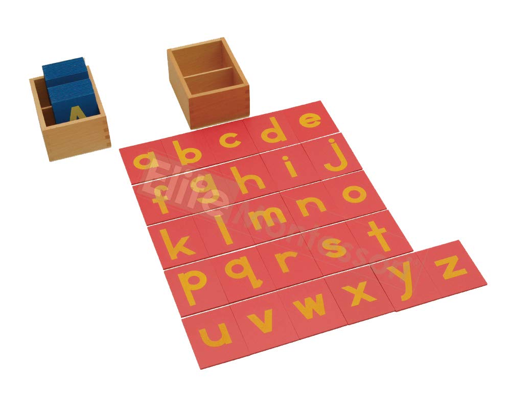 Elite Montessori Lower & Capital Case Sandpaper Letters with Boxes – Letter Tracing Set for Early Literacy