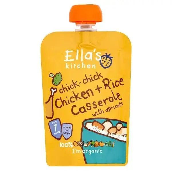 Ella's Kitchen Organic Chicken + Rice Casserole with Apricots Pouch 7+ Months 130g (Pack Of  6)