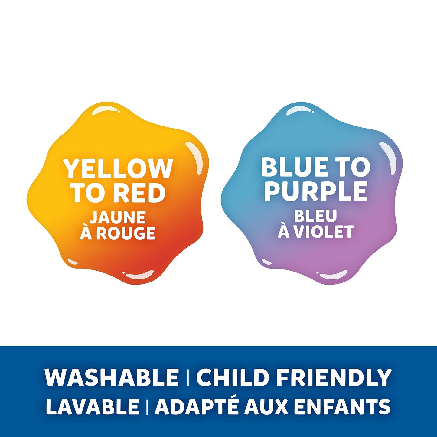 Elmer's Colour Changing PVA Glue – Blue to Purple, 147 ml | Washable & Kid-Friendly