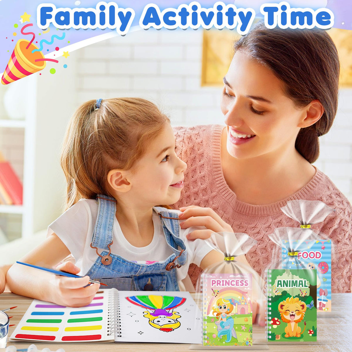 Elover 24-Pack Water Coloring Book for Kids — Bulk Party Favors and Arts & Crafts (Ages 4-8)