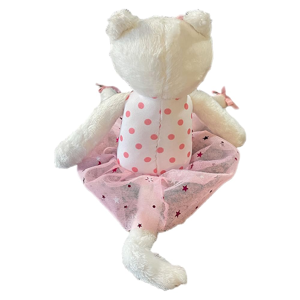 elskandi Caterina The Cat Ballerina Tooth Fairy Pillow for Girls - Keepsake Gift