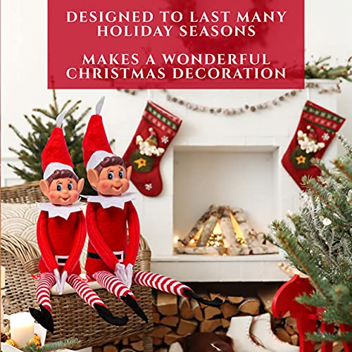 Elves Behavin' Badly Christmas Elf Plush Toy — 12-Inch Bendable Naughty Elf Doll