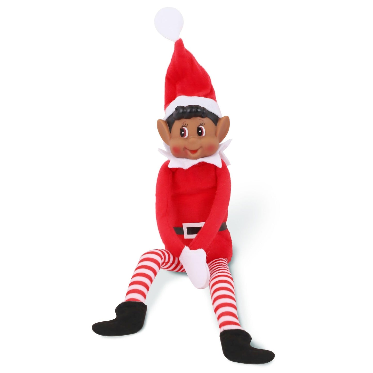 Elves Behavin' Badly: Christmas Elf Plush Toy, 12in Brown, Bendable Elf