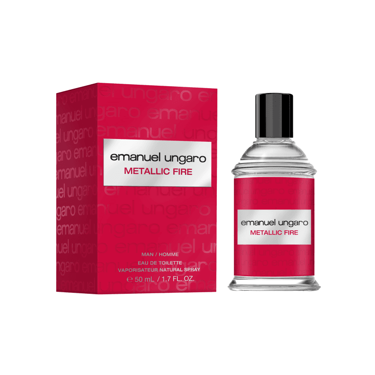 Emanuel Ungaro Metallic Fire Men Eau de Toilette 50ml Spray Men's Fragrance