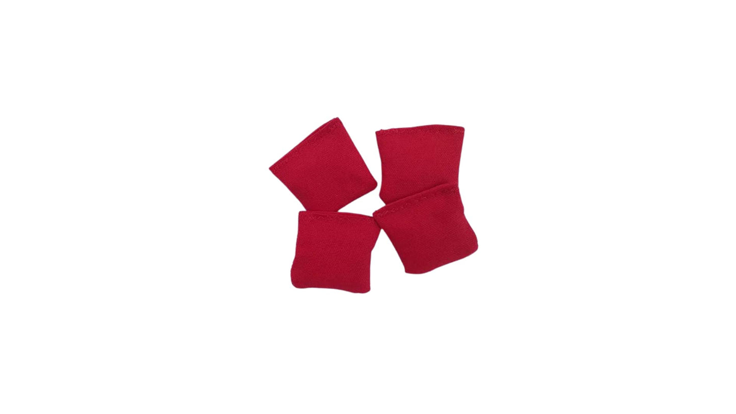 EmbroideryByZevotek 2-Inch Red Mini Cornhole Bags – 4-Pack