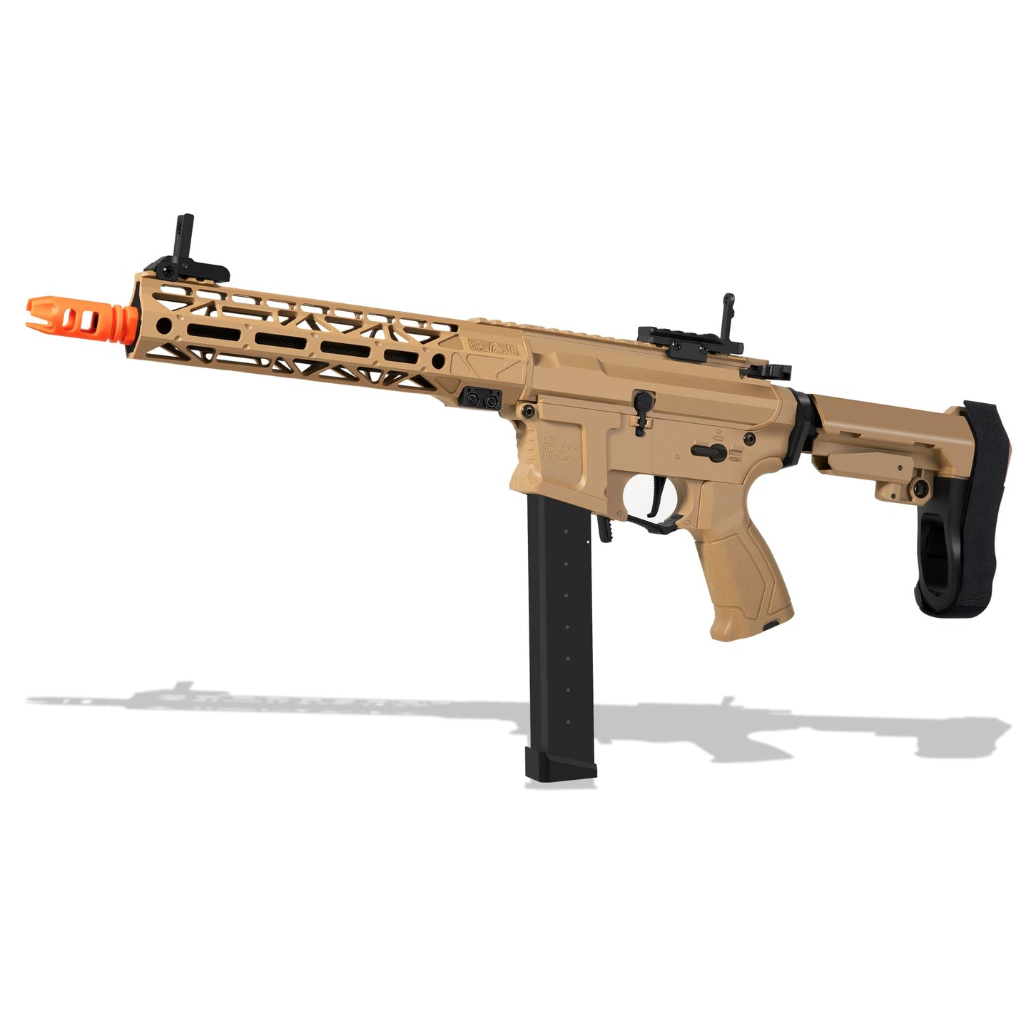 EMERBU Pro-Grade ARP9 Plus Gel Splatter Ball Blaster – Tan, Metal/Nylon Body, 11.1V High Power