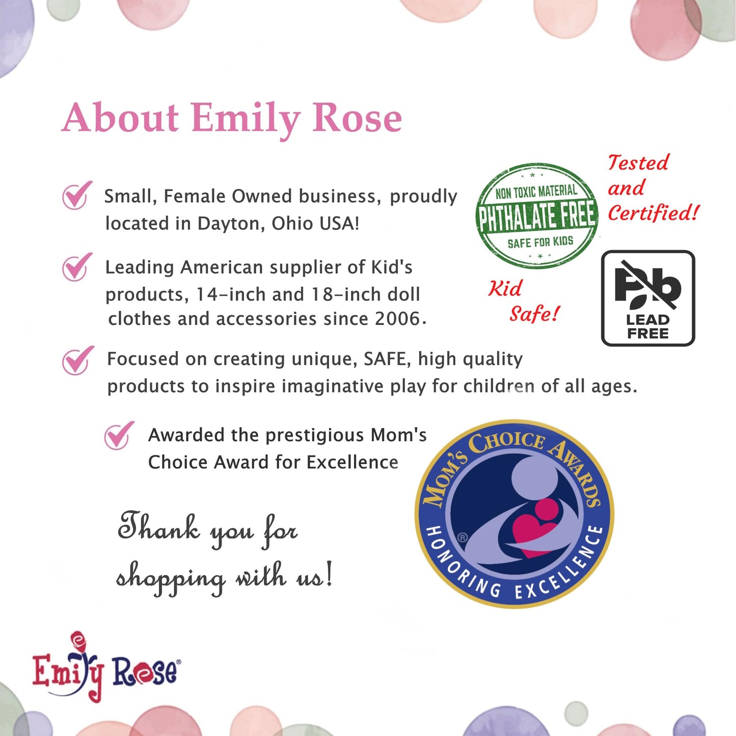 Emily Rose 18-Inch Doll Furniture: Floral Dining Table & 2 Chairs | American Girl Compatible