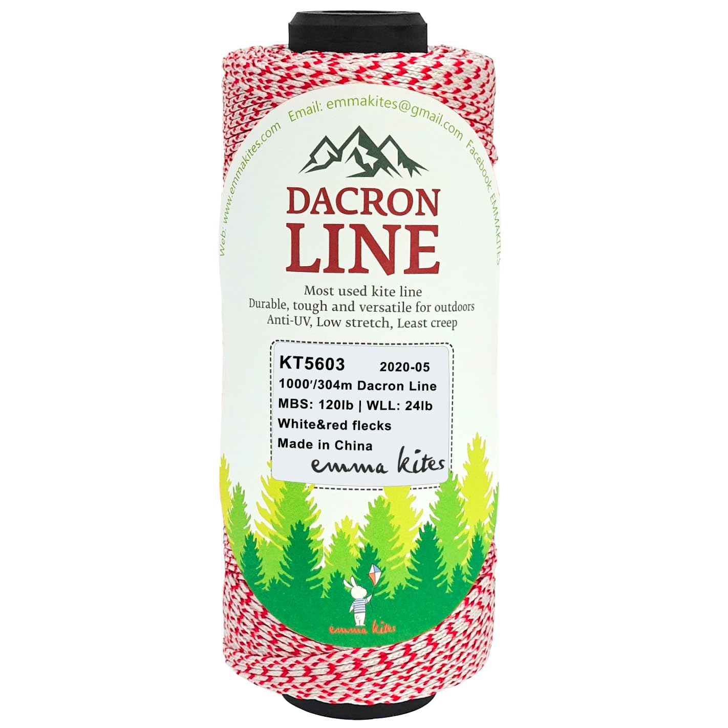 Emma Kites 120Lbs 1000ft Braided Dacron Kite Line – Premium Mason Line