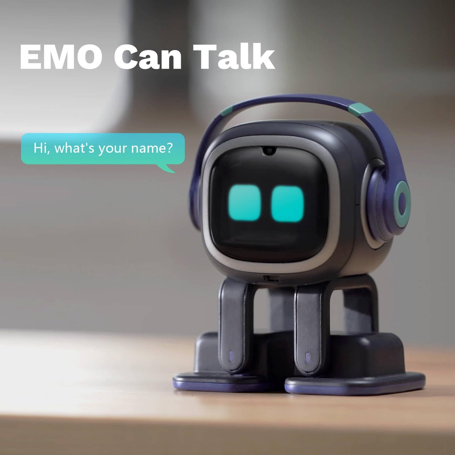 EMOPET AI Desk Robot Companion — ChatGPT Enabled, Voice Commands, Dancing