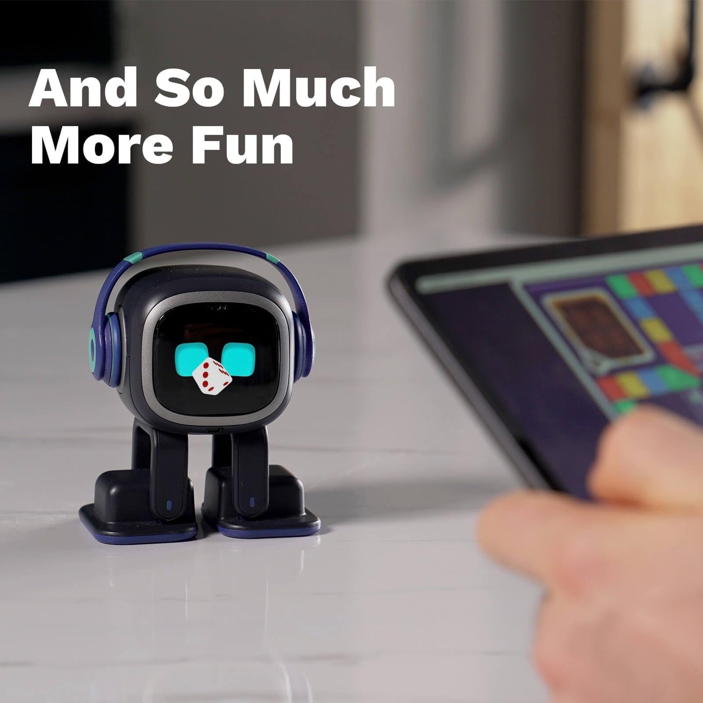 EMOPET AI Desk Robot Companion — ChatGPT Enabled, Voice Commands, Dancing