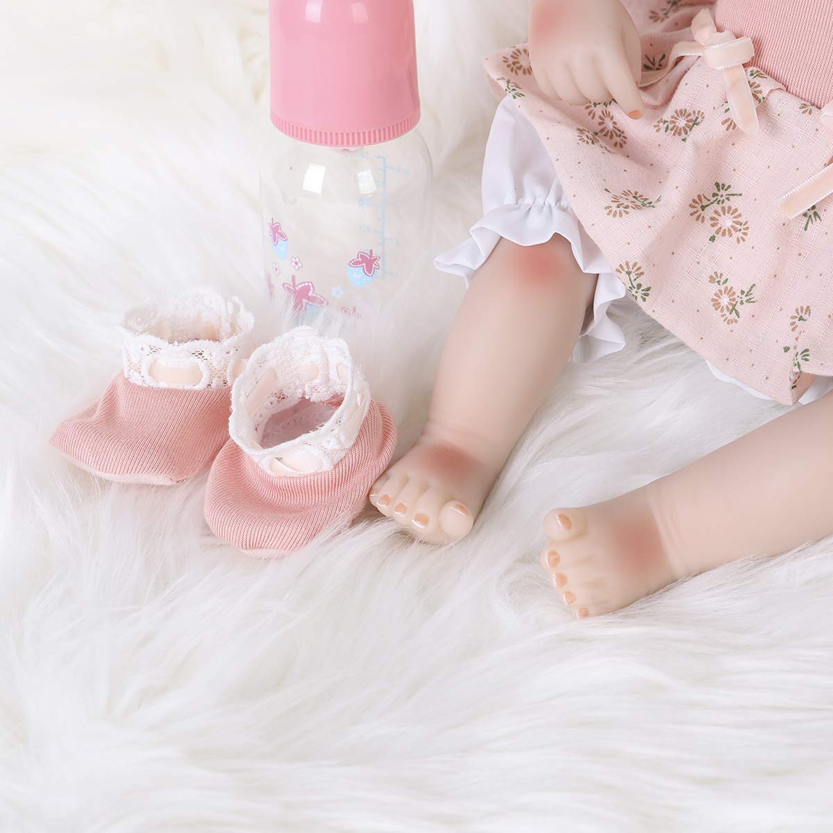 ENADOLL Reborn Baby Doll – 16" Realistic Silicone Vinyl with Weighted Body + Headband Gift Set for Ages 3+