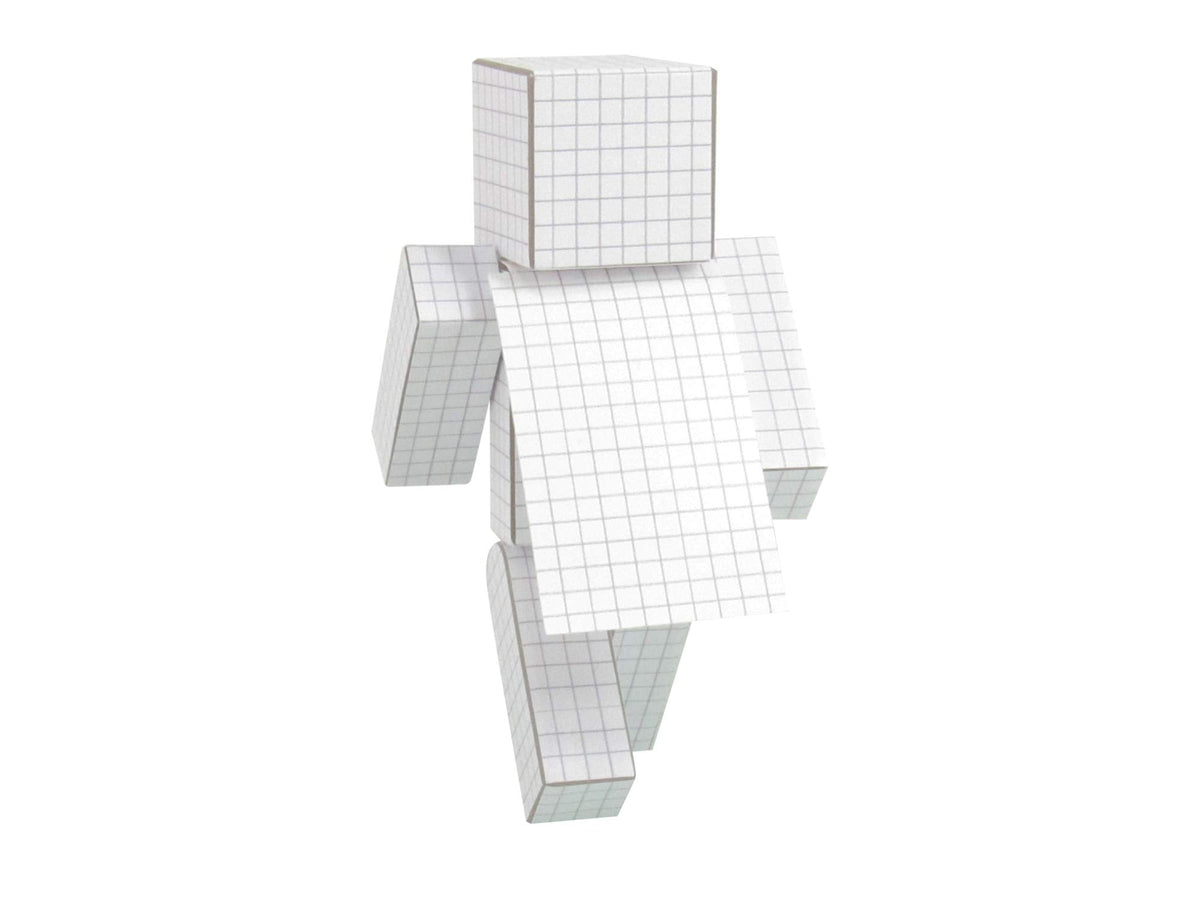 EnderToys Color-in Customizable Action Figure – 4-Inch Pixelaction Collectible