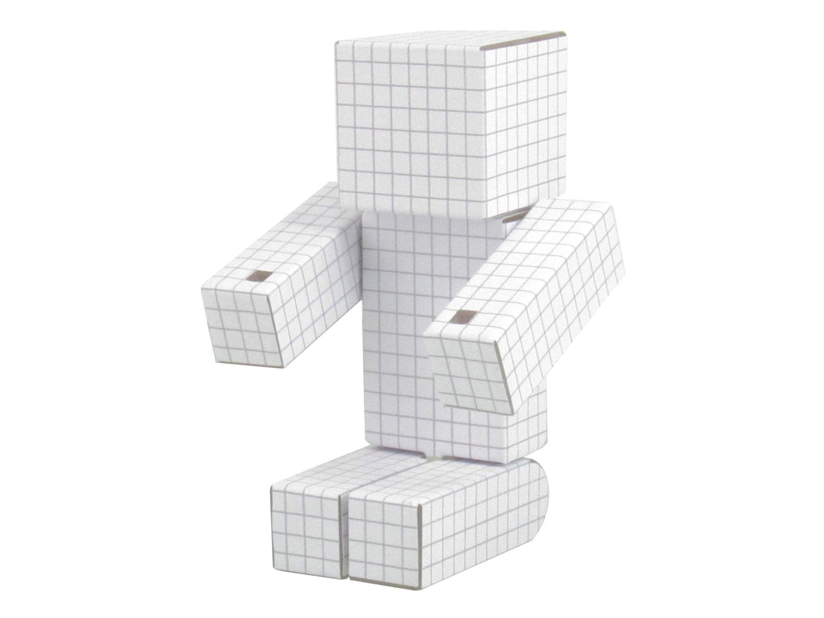 EnderToys Color-in Customizable Action Figure – 4-Inch Pixelaction Collectible