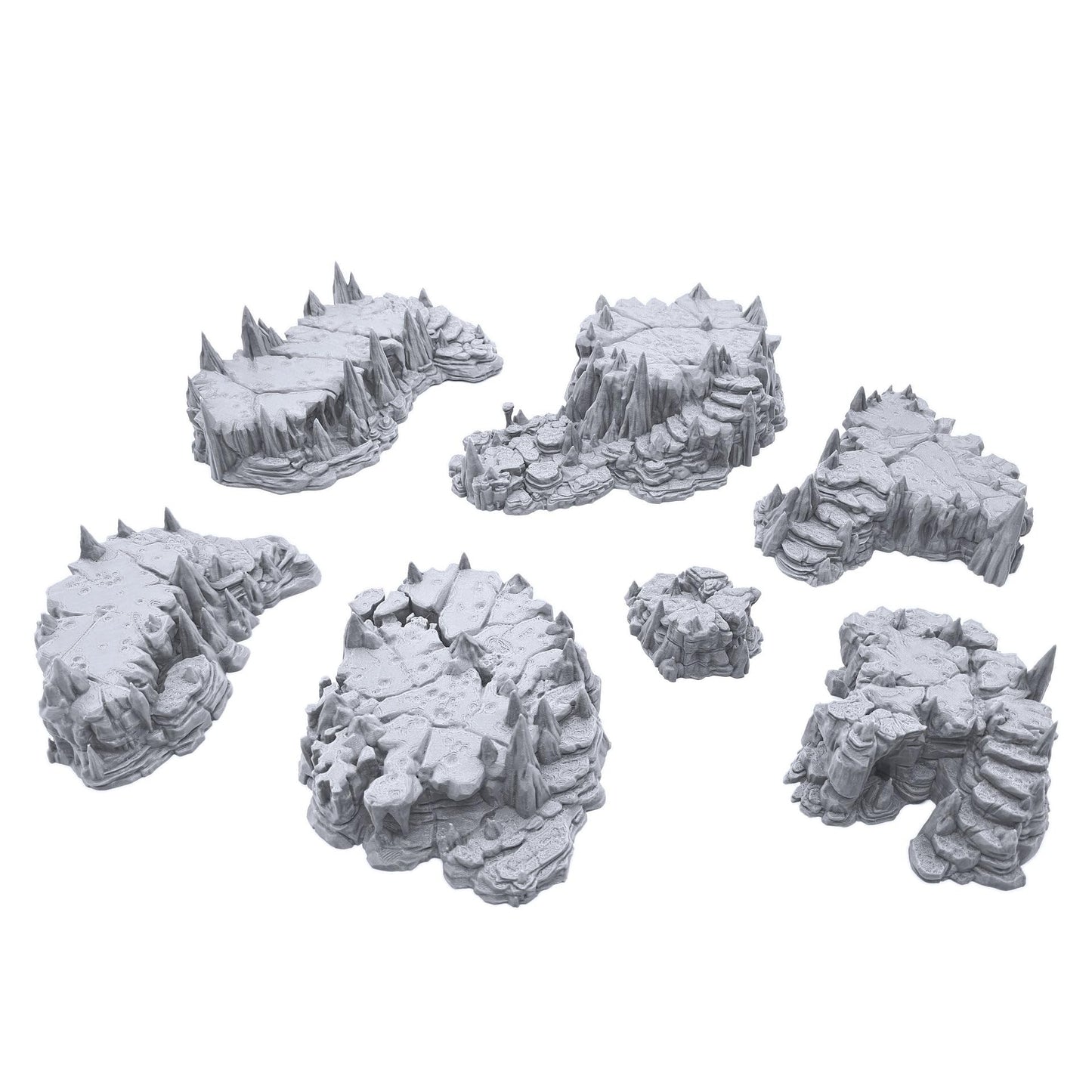 EnderToys Raised Caverns - 28mm DND Terrain for Tabletop Miniatures