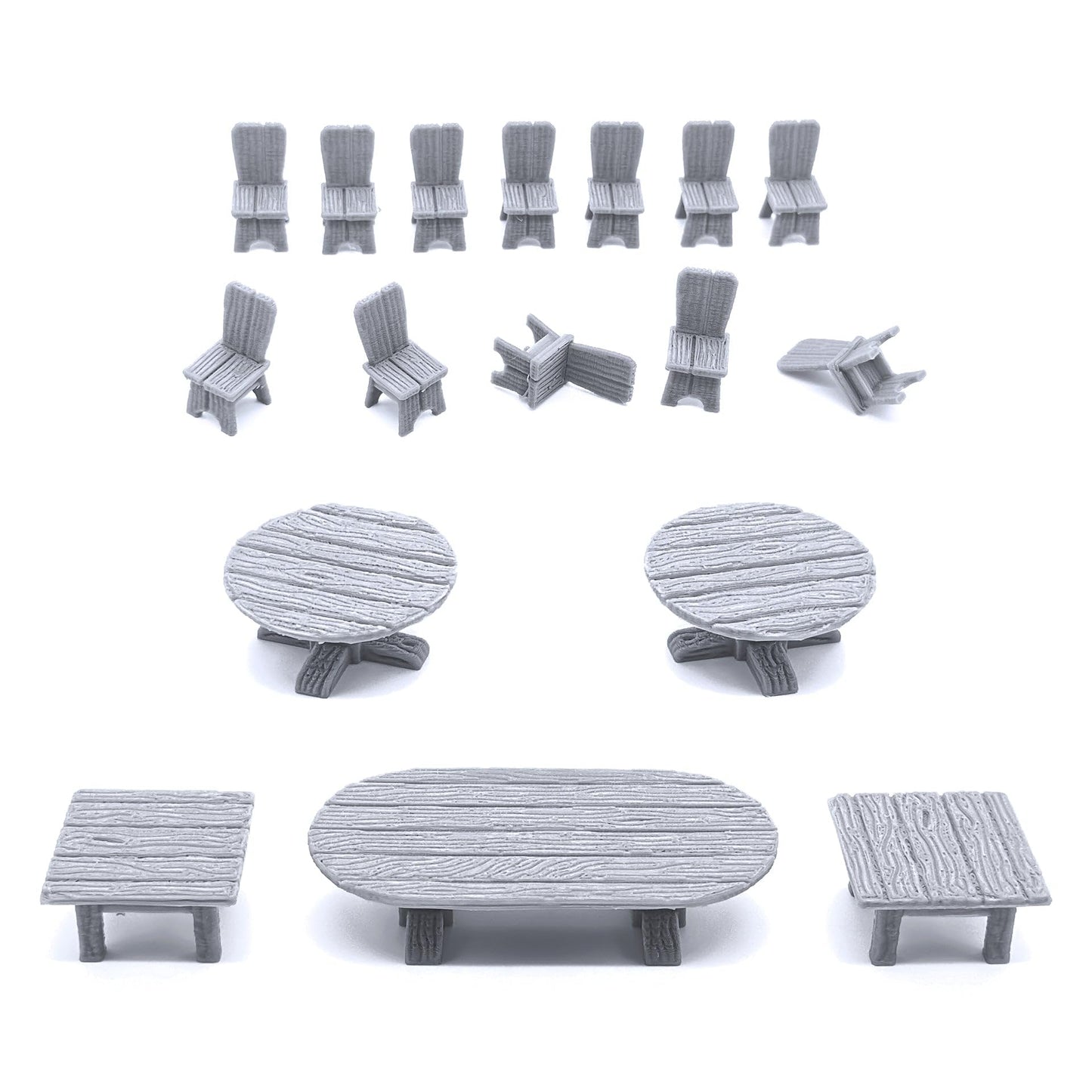 EnderToys Tavern Bar Furniture Set – DND Terrain for 28mm RPG & Wargaming
