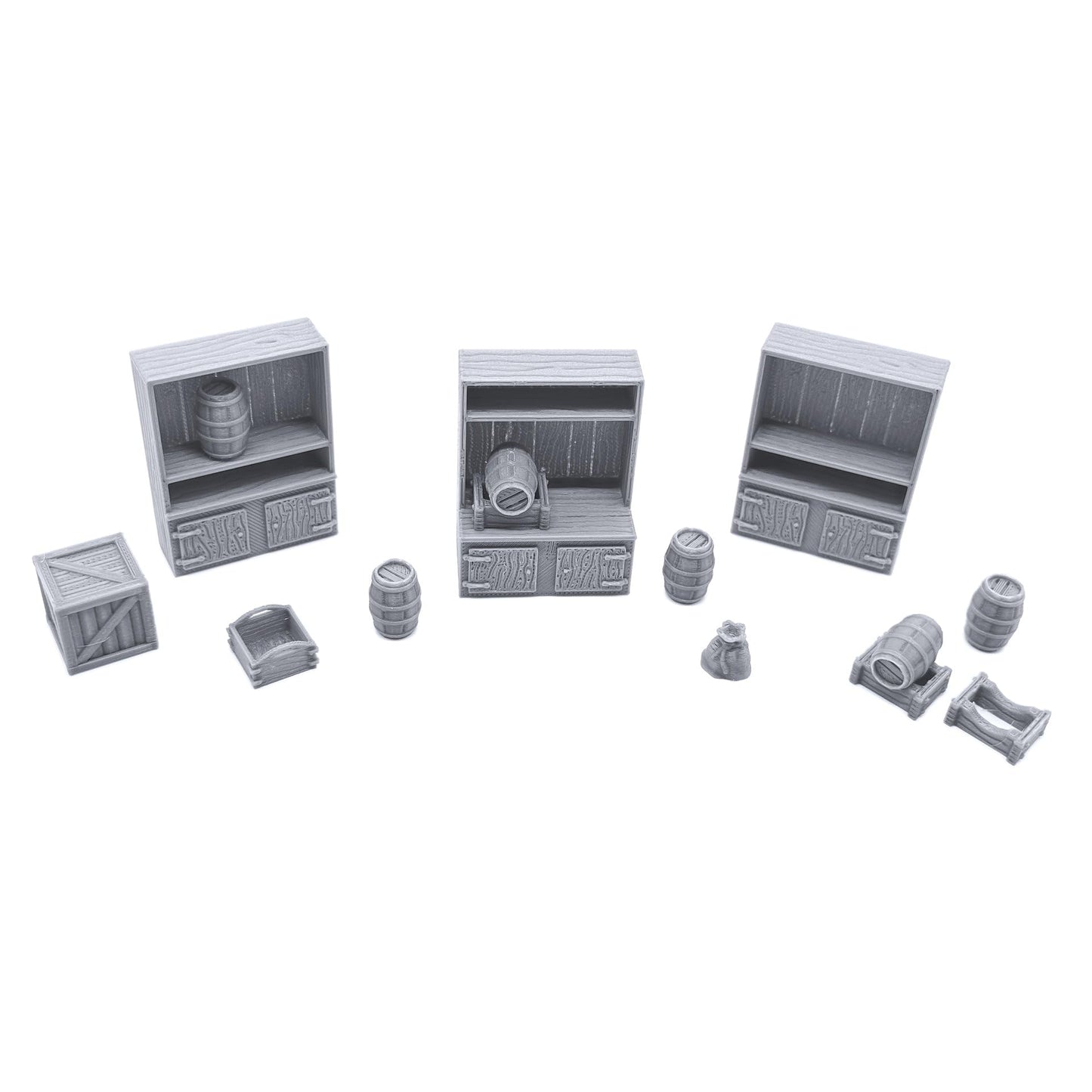 EnderToys Tavern Bar Furniture Set – DND Terrain for 28mm RPG & Wargaming