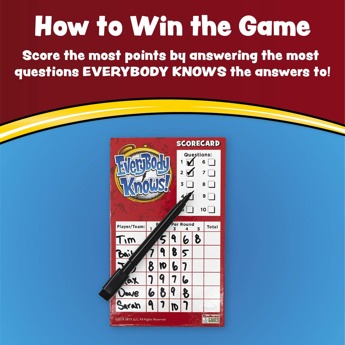 Endless Games Everyone Knows! 2018 Edition – Fast-Paced Trivia Card Game