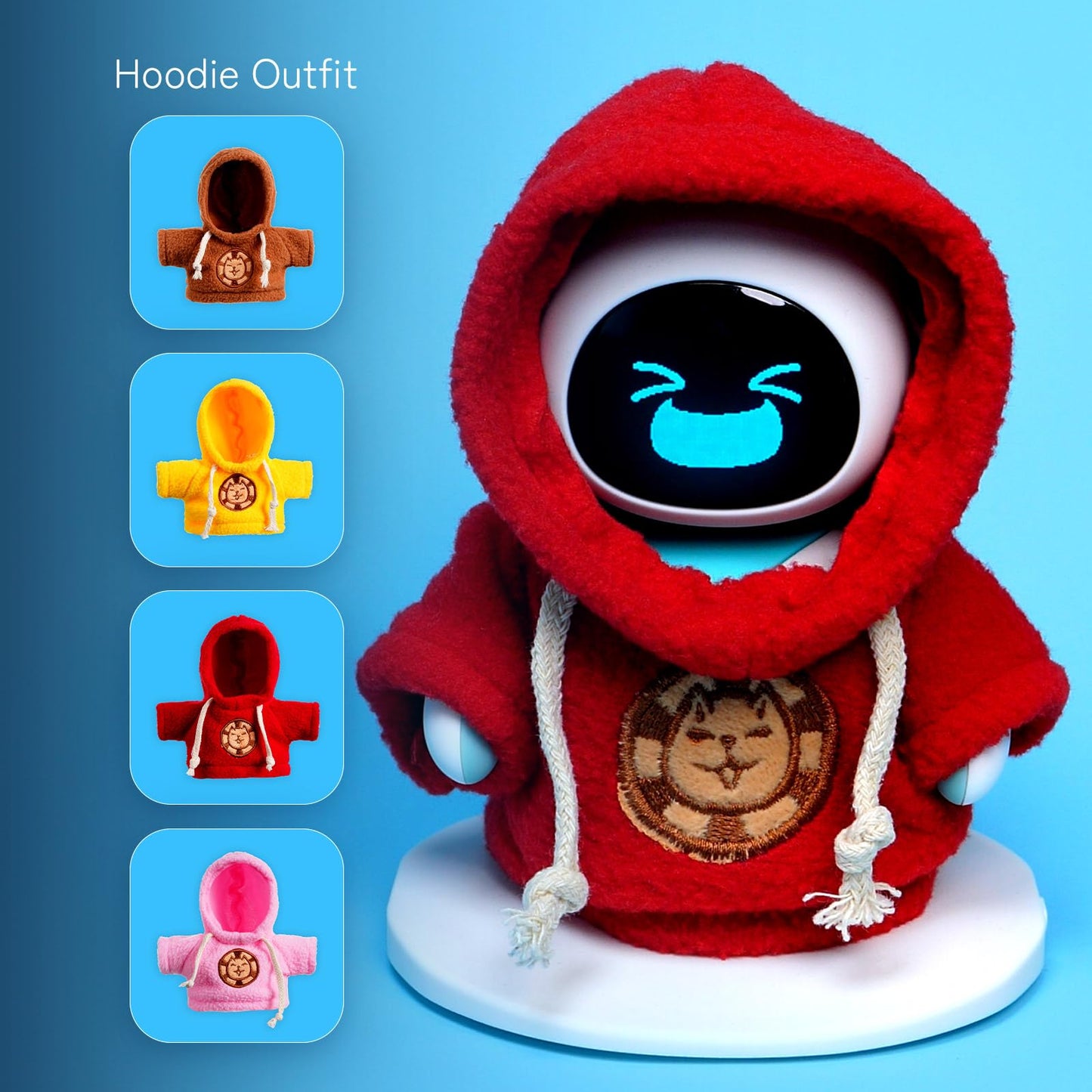 ENERGIZE LAB Cape & Hoodie Outfit Set for Eilik – 4 Hoodies & 4 Capes