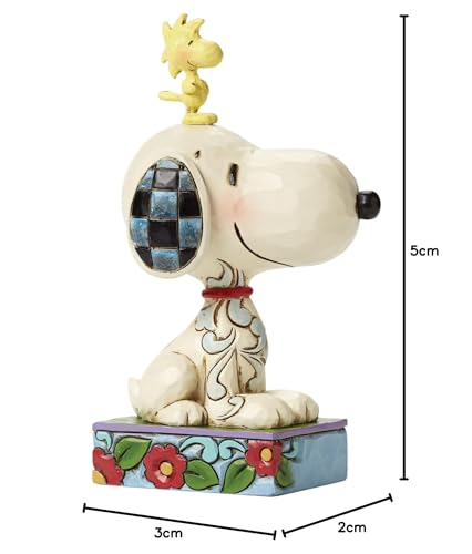 Enesco Peanuts Jim Shore My Best Friend Snoopy & Woodstock Figurine – 5 Inch