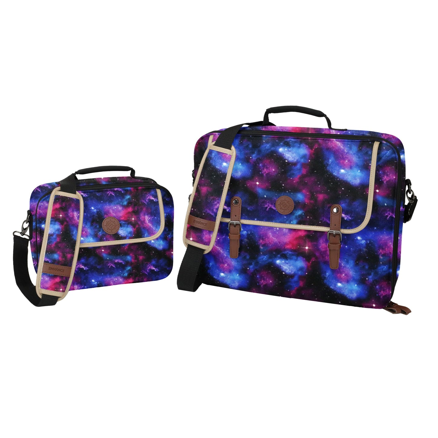ENHANCE Designer Edition Compact MTG Bag Galaxy – Customizable Interior & Shoulder Strap