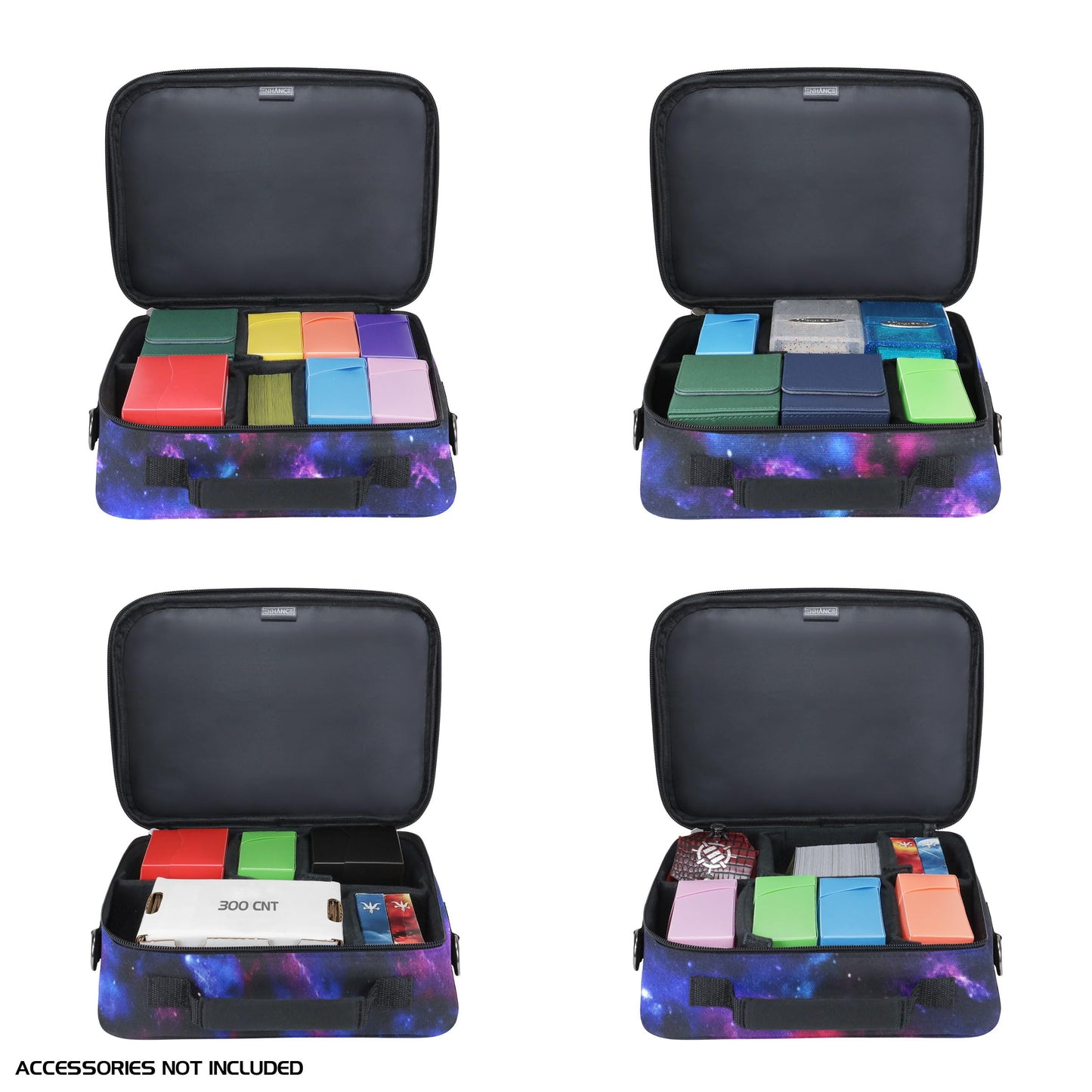 ENHANCE Designer Edition Compact MTG Bag Galaxy – Customizable Interior & Shoulder Strap