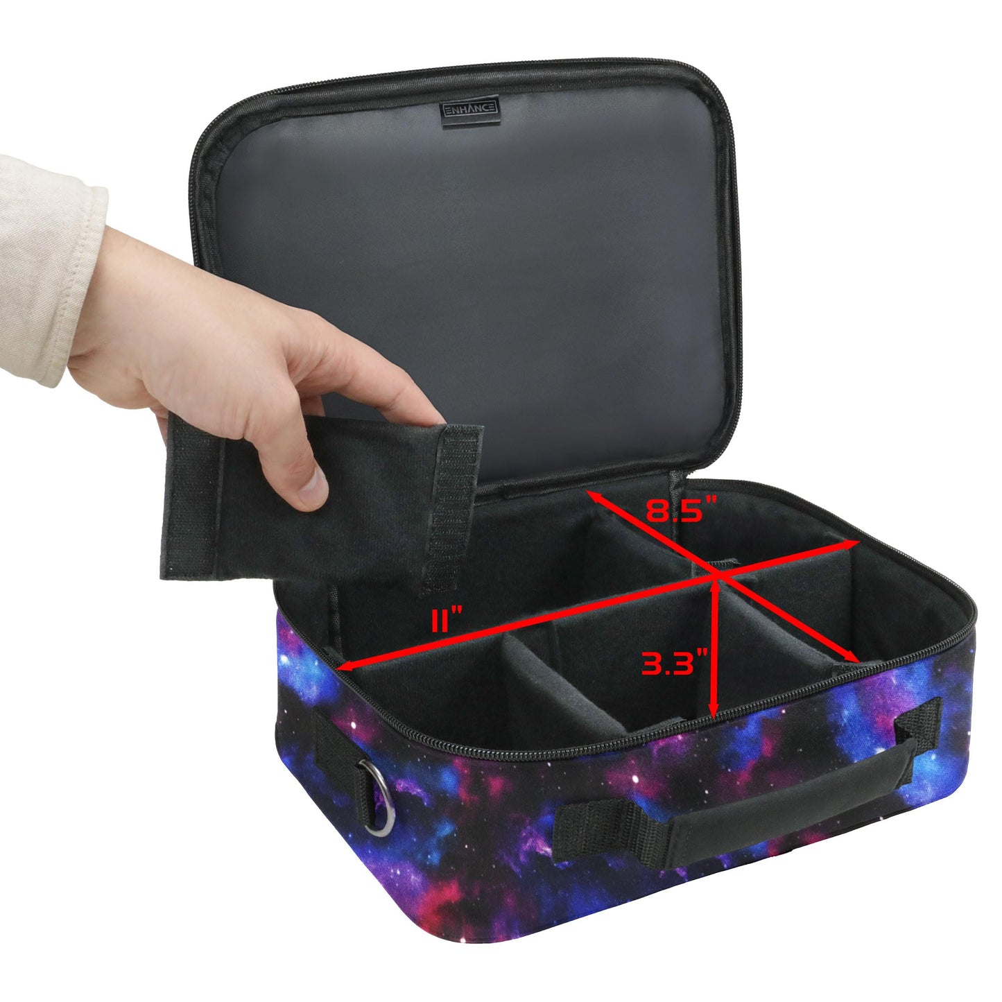 ENHANCE Designer Edition Compact MTG Bag Galaxy – Customizable Interior & Shoulder Strap
