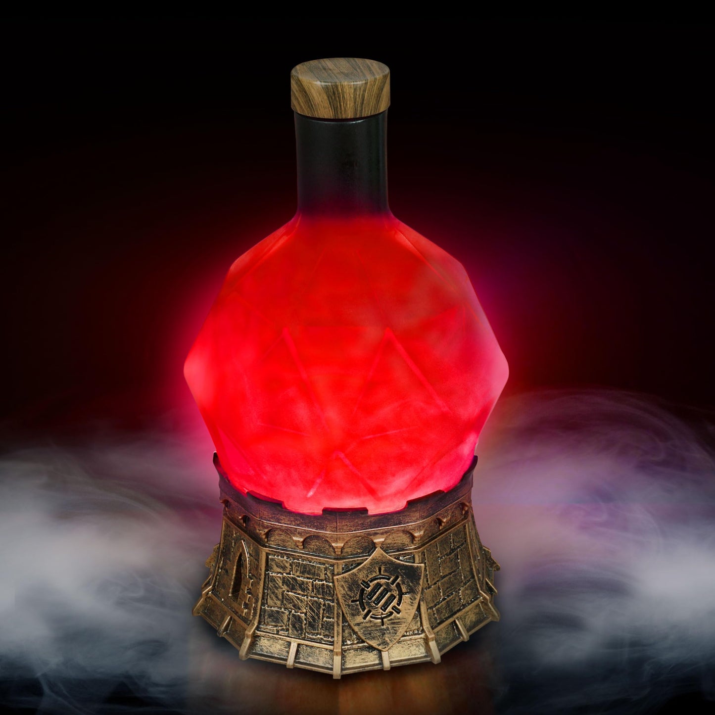 ENHANCE Gaming Sorcerer's Health Potion Light — Red Elixir Mood Bottle for RPG Immersion