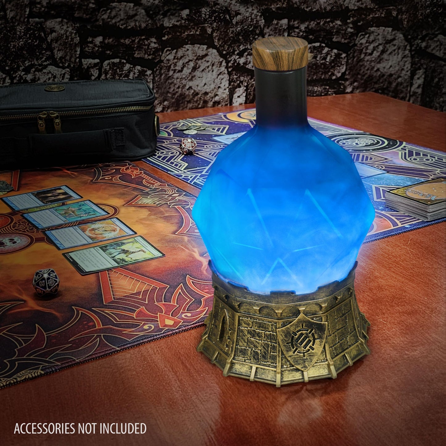 ENHANCE Gaming Sorcerer's Mana Potion Light — Blue Swirl Mood Lamp for TTRPG Tabletop Immersion