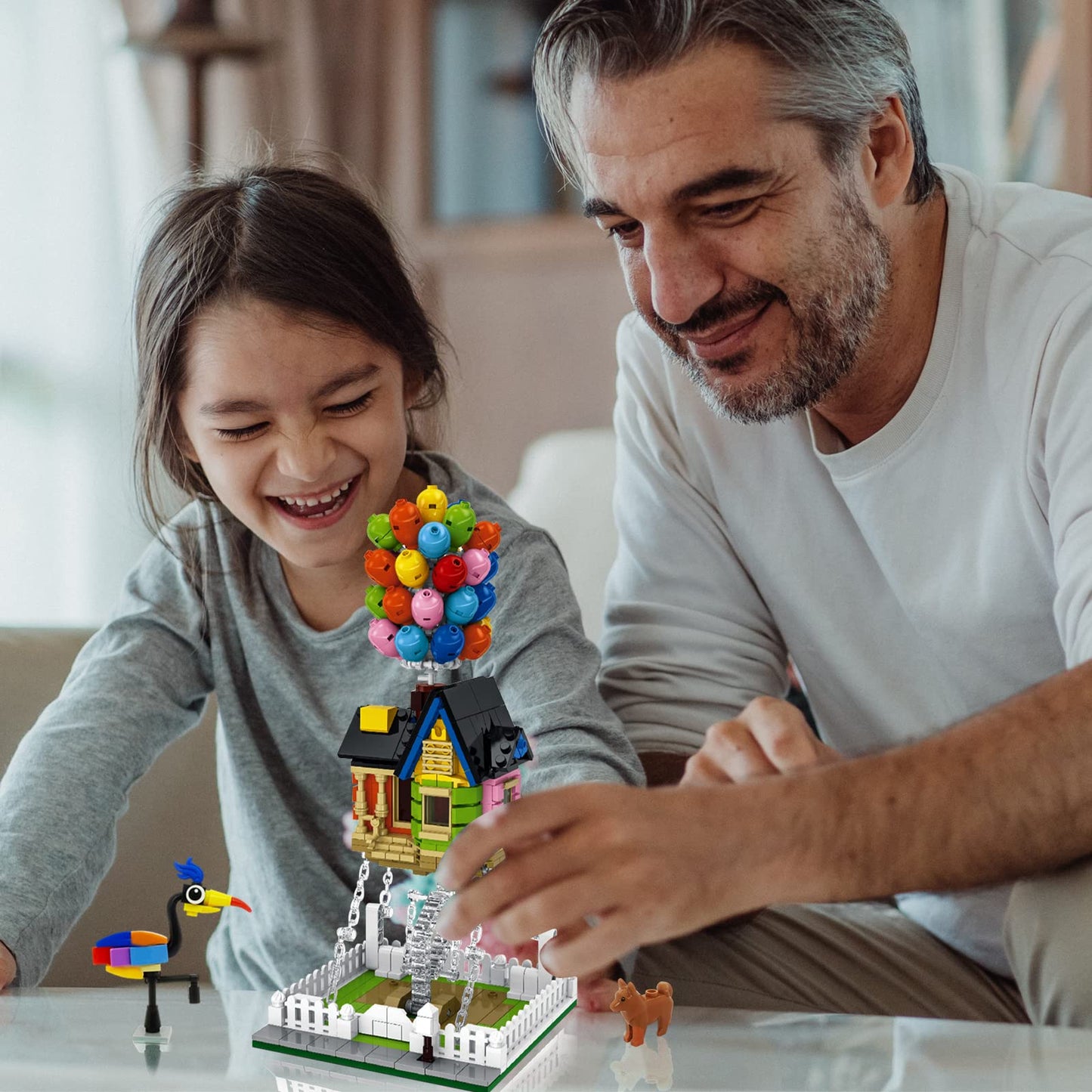 ENJBRICK Up Balloon House Building Kit – 635 Pieces for Kids 8–14 | Creative Tensegrity Sculptures