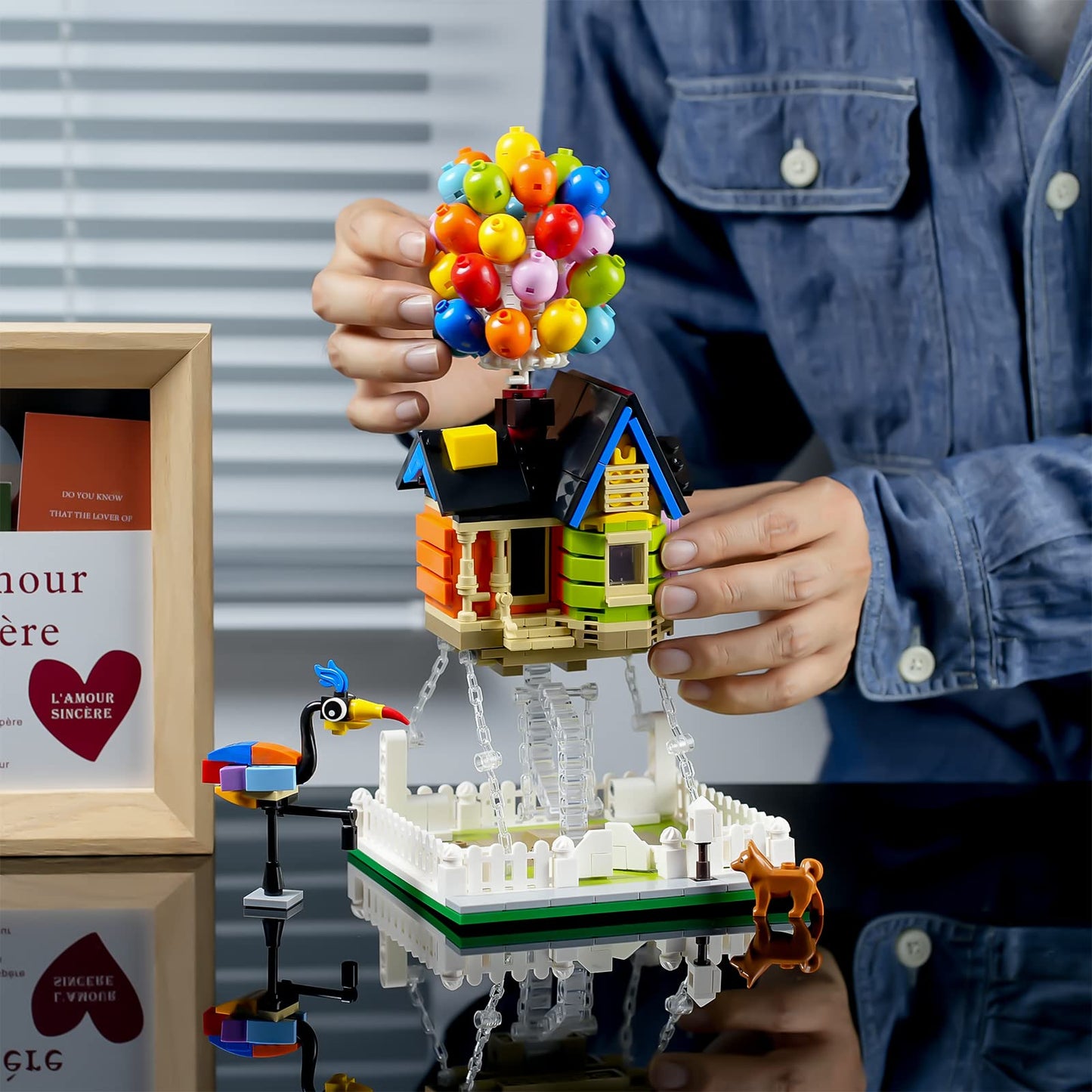 ENJBRICK Up Balloon House Building Kit – 635 Pieces for Kids 8–14 | Creative Tensegrity Sculptures