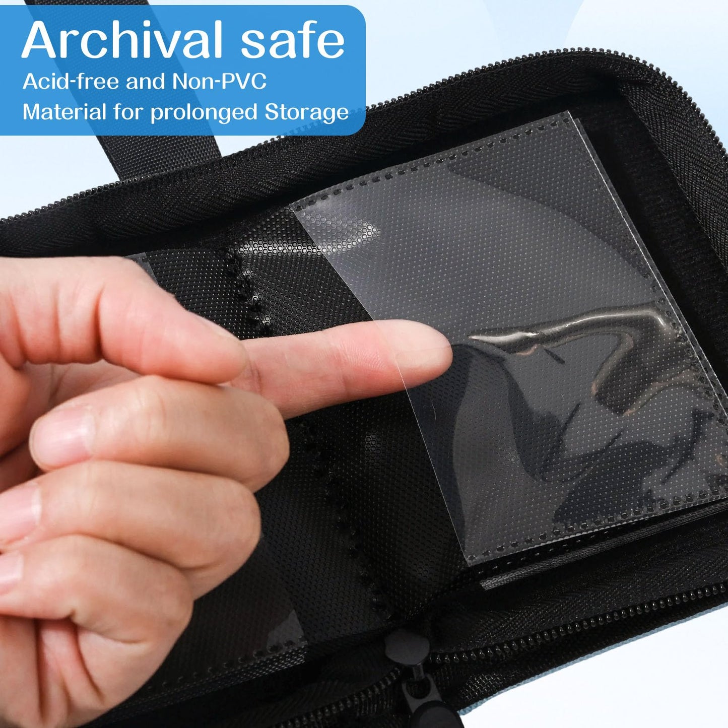 ENJOHN 1 Pocket Card Binder – Holds 40 Cards, 20 Pages, Side-Loading Mini Binder for TCG MTG Sports